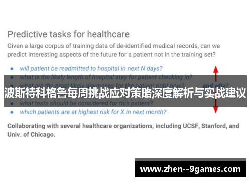 波斯特科格鲁每周挑战应对策略深度解析与实战建议